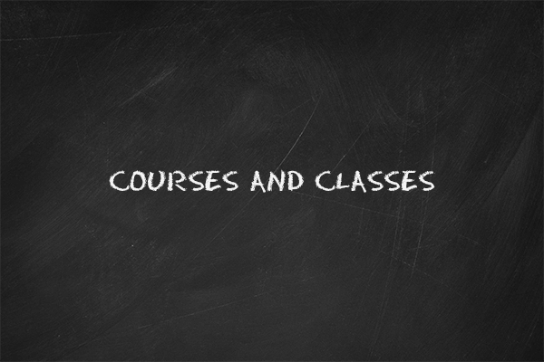 The thumbnail image for the "Courses and Classes" video tutorial